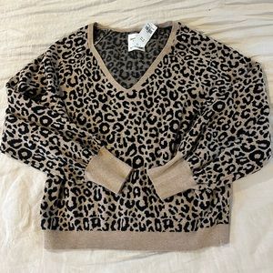 Abercrombie & Fitch Leopard Print Sweater